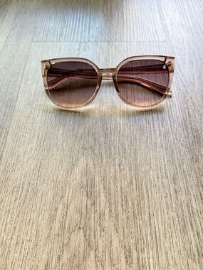 quay australia staycation tan brown oversized cat eye sunglasses eyewear NEW